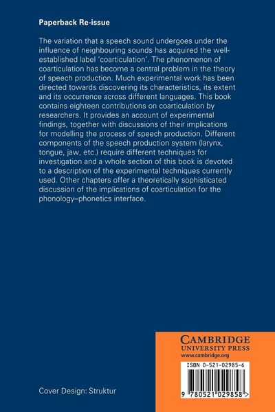 Produktbild: Coarticulation