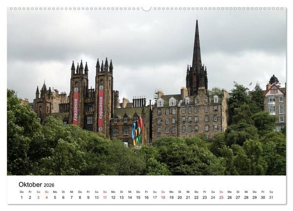 Produktbild: Schottlands Hauptstadt Edinburgh (Wandkalender 2026 DIN A2 quer), CALVENDO Monatskalender