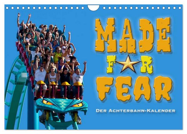 Produktbild: Made for Fear - Der Achterbahnkalender (Wandkalender 2026 DIN A4 quer), CALVENDO Monatskalender