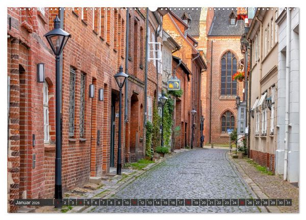 Produktbild: L&uuml;neburg - Die Salz- und Hansestadt (hochwertiger Premium Wandkalender 2026 DIN A2 quer), Kunstdruck in Hochglanz