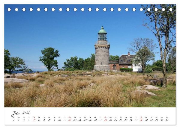 Produktbild: Leuchtt&uuml;rme PUR (Tischkalender 2026 DIN A5 quer), CALVENDO Monatskalender