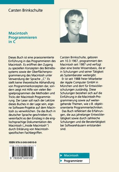Produktbild: Macintosh Programmieren in C