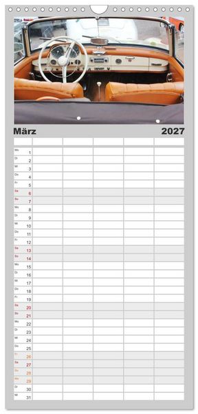 Produktbild: Familienplaner 2027 - Der SL - &Auml;sthetik pur von Mercedes Benz mit 5 Spalten (Wandkalender, 21 x 45 cm) CALVENDO