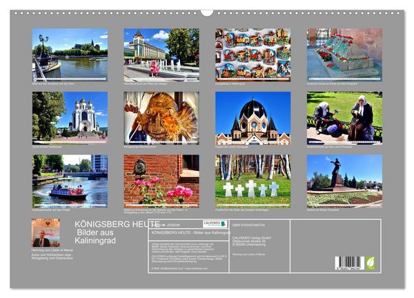 Produktbild: K&Ouml;NIGSBERG HEUTE - Bilder aus Kaliningrad (Wandkalender 2026 DIN A2 quer), CALVENDO Monatskalender
