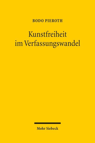 Produktbild: Kunstfreiheit im Verfassungswandel