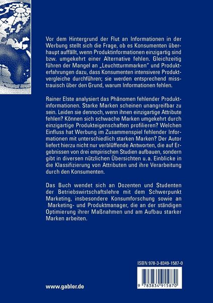 Produktbild: Markenbeurteilung bei einzigartigen Produkteigenschaften