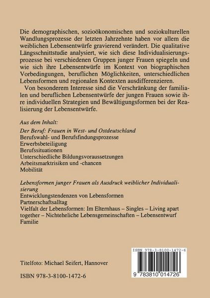 Produktbild: Junge Frauen heute - Wie sie leben, was sie anders machen