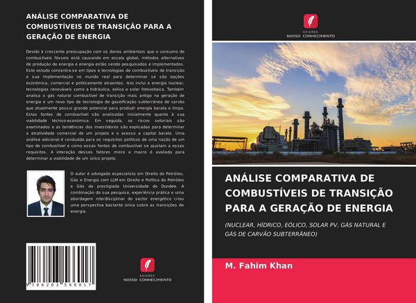 Produktbild: An&aacute;lise Comparativa De Combust&iacute;veis De Transi&ccedil;&atilde;o Para a Gera&ccedil;&atilde;o De Energia