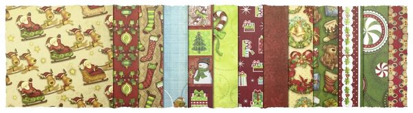 Produktbild: URSUS Spezialpapiere Design Paper Pack Glitter Cosy Holidays, 30 Blatt