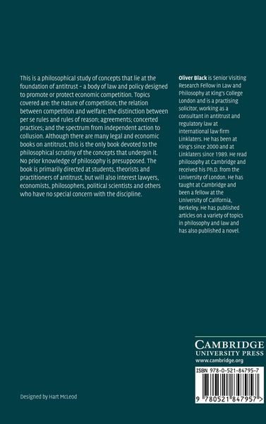 Produktbild: Conceptual Foundations of Antitrust