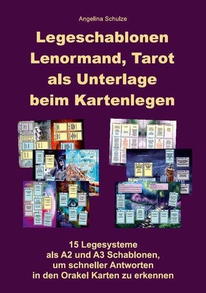 Produktbild: Legeschablonen Lenormand, Tarot als Unterlage beim Kartenlegen