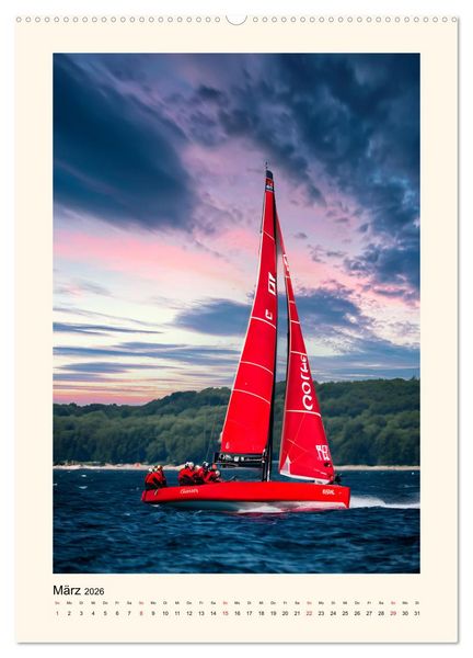 Produktbild: Spektakul&auml;res Segeln (hochwertiger Premium Wandkalender 2026 DIN A2 hoch), Kunstdruck in Hochglanz