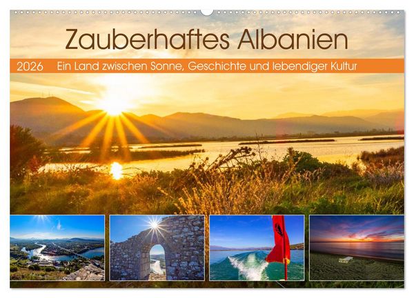 Produktbild: Zauberhaftes Albanien (Wandkalender 2026 DIN A2 quer), CALVENDO Monatskalender