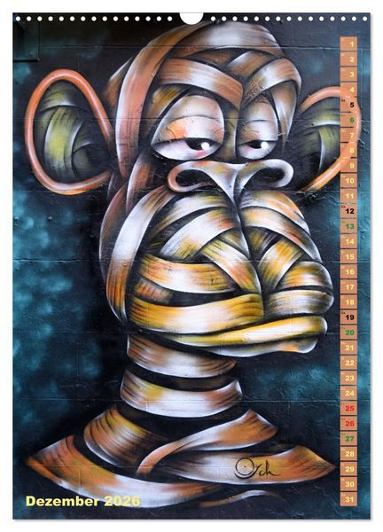 Produktbild: London - Hotspot der Street Art (Wandkalender 2026 DIN A3 hoch), CALVENDO Monatskalender