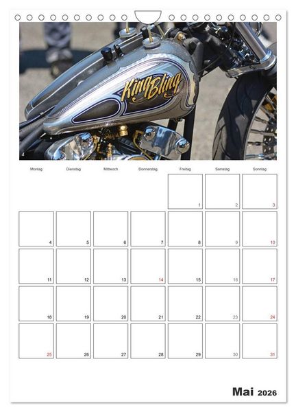 Produktbild: Best of Harley-Davidson Custom-Style 2026 (Wandkalender 2026 DIN A4 hoch), CALVENDO Monatskalender