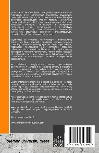Produktbild: Podr&iquest;cznik dla inwestor&oacute;w zagranicznych na niemieckim rynku nieruchomo&iquest;ci