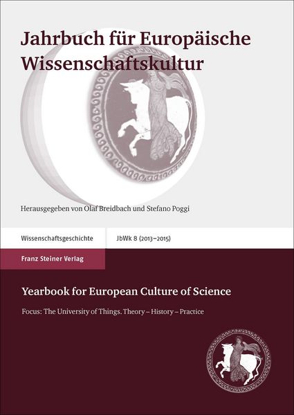 Produktbild: Jahrbuch f&uuml;r Europ&auml;ische Wissenschaftskultur 8 (2013-2015)