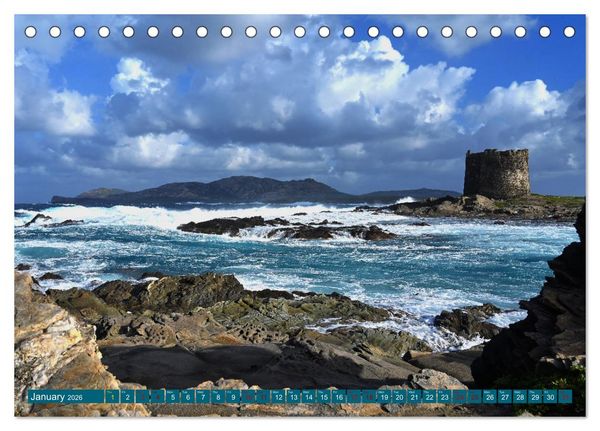 Produktbild: European Island Sardinia (Desk Calendar 2026 DIN A5 landscape), CALVENDO 12 Month DeskCalendar