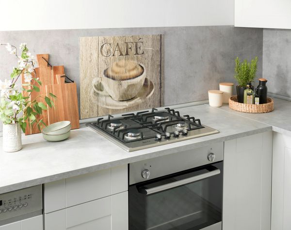 Produktbild: Glasr&uuml;ckwand Mod. Caf&eacute; 60 x 50 cm, Spritzschutz f&uuml;r Herd oder Sp&uuml;le