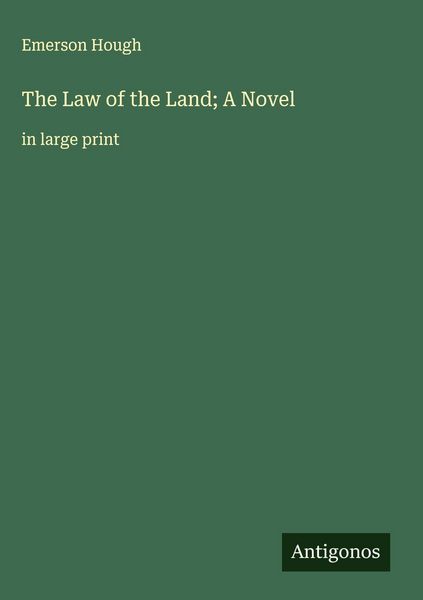 Produktbild: The Law of the Land; A Novel