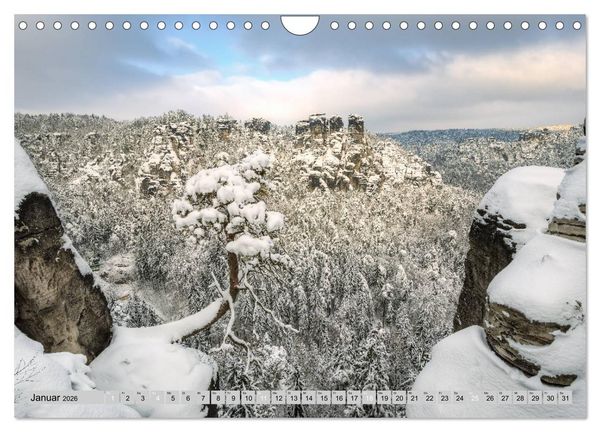 Produktbild: Wundersch&ouml;ne S&auml;chsische Schweiz (Wandkalender 2026 DIN A4 quer), CALVENDO Monatskalender