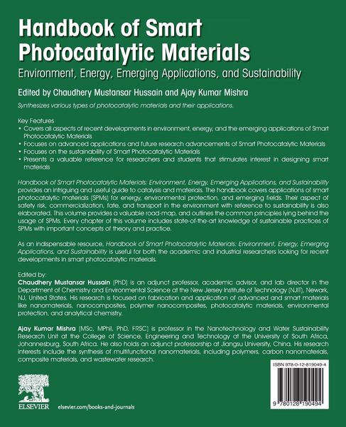 Produktbild: Handbook of Smart Photocatalytic Materials