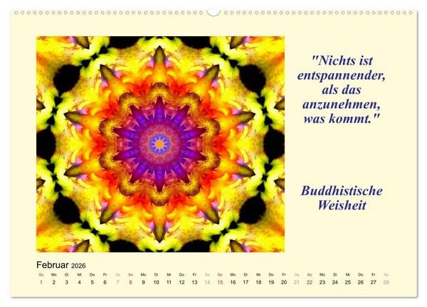 Produktbild: Meditation - Asiatische Weisheiten (Wandkalender 2026 DIN A2 quer), CALVENDO Monatskalender