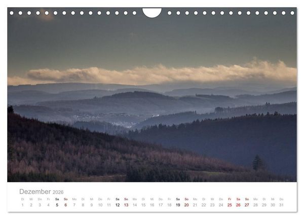 Produktbild: Sauerl&auml;nder Berge (Wandkalender 2026 DIN A4 quer), CALVENDO Monatskalender