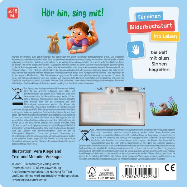 Produktbild: H&ouml;r mal hin - Alle meine Entchen: Meine ersten Lieblingslieder