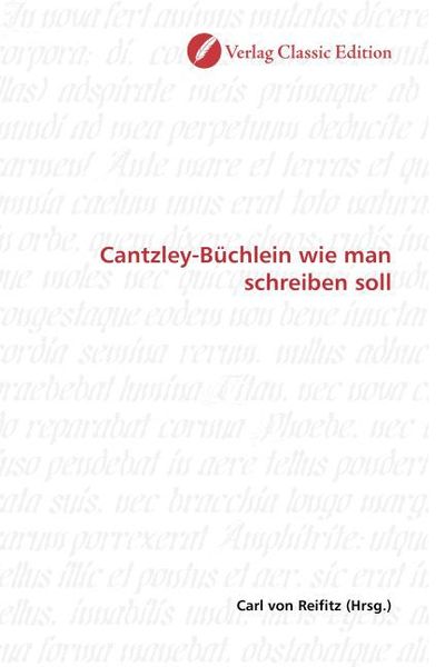 Produktbild: Cantzley-B&uuml;chlein wie man schreiben soll