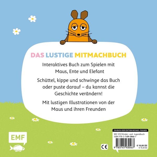 Produktbild: Die Sendung mit der Maus - Sch&uuml;tteln, pusten, lachen - Mein Mitmachbuch