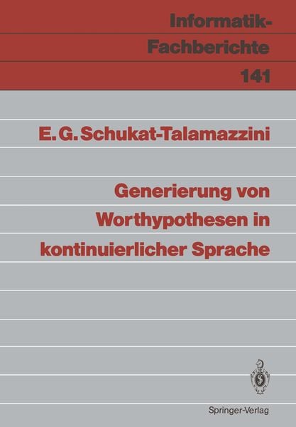 Produktbild: Generierung von Worthypothesen in kontinuierlicher Sprache