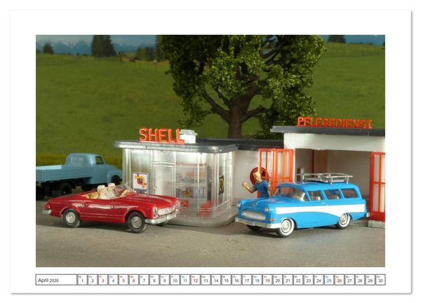 Produktbild: Architektur in Miniatur (Wandkalender 2026 DIN A4 quer), CALVENDO Monatskalender