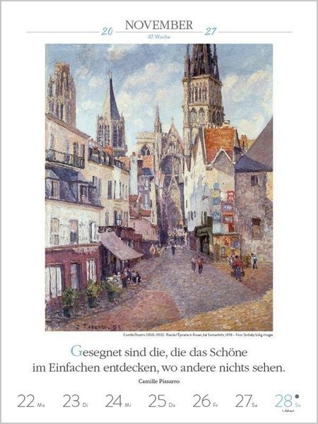 Produktbild: Literaturkalender Kunst 2027