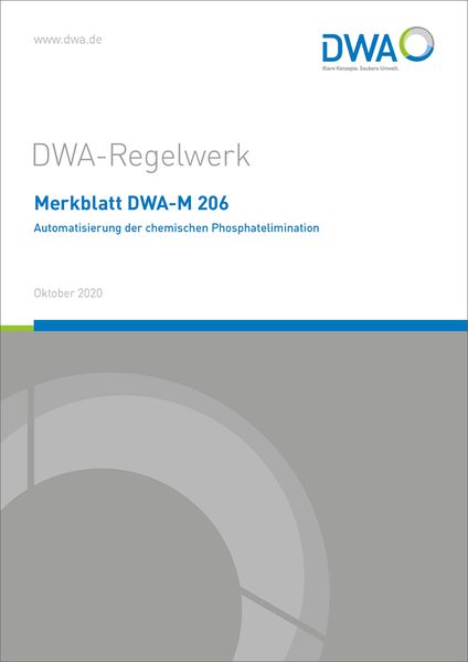 Produktbild: Merkblatt DWA-M 206 Automatisierung der chemischen Phosphatelimination
