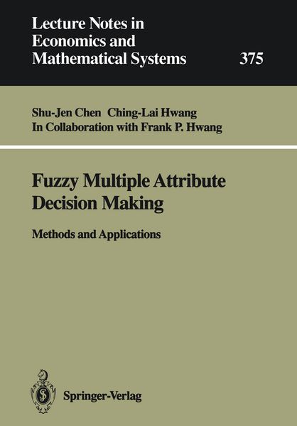 Produktbild: Fuzzy Multiple Attribute Decision Making