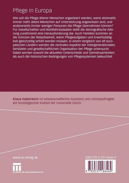 Produktbild: Pflege in Europa