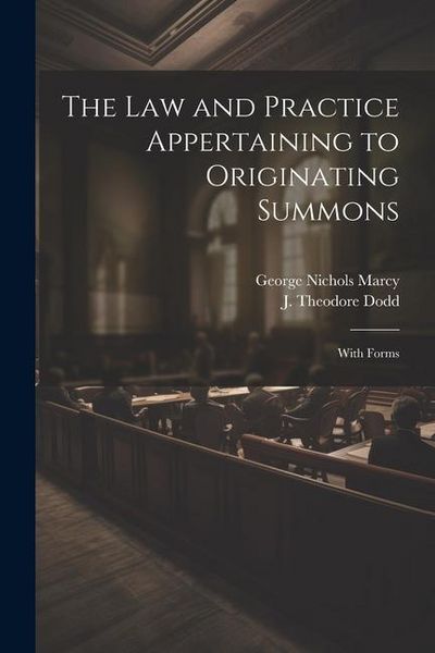Produktbild: The Law and Practice Appertaining to Originating Summons