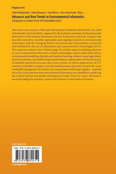 Produktbild: Advances and New Trends in Environmental Informatics