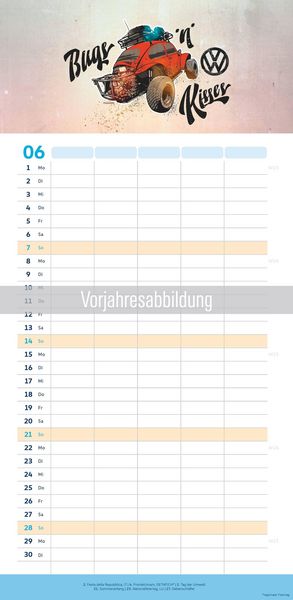 Produktbild: VW Familienplaner Illustrationen 2027