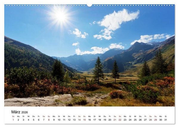Produktbild: Die Gasteiner Berge Im Sp&auml;tsommer (hochwertiger Premium Wandkalender 2026 DIN A2 quer), Kunstdruck in Hochglanz