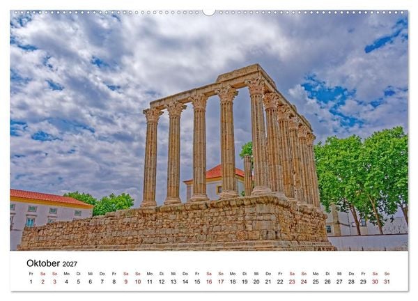 Produktbild: Von Nord nach S&uuml;d - Fahrt &uuml;ber Viseu, Coimbra und Nazar&eacute; (Wandkalender 2027 DIN A2 quer), CALVENDO Monatskalender