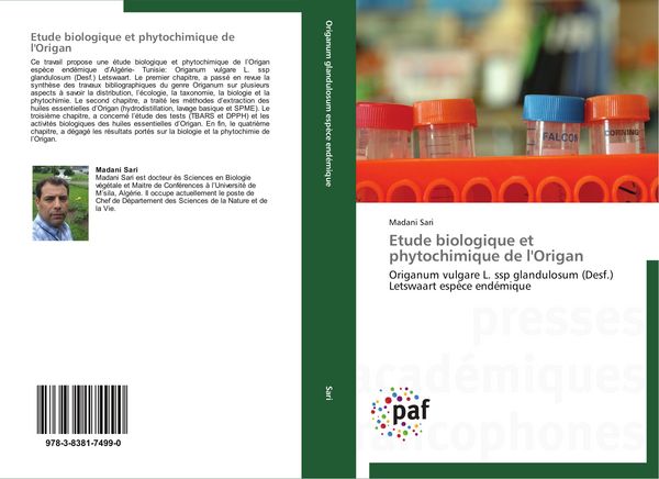 Produktbild: Etude biologique et phytochimique de l'Origan
