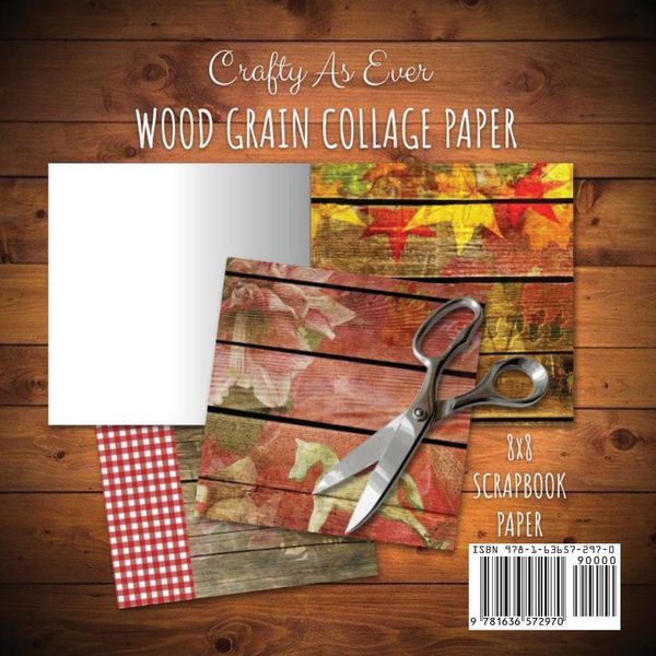 Produktbild: Wood Grain Collage Paper for Scrapbooking Photo Art