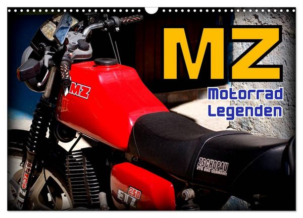 Produktbild: Motorrad-Legenden - MZ (Wandkalender 2026 DIN A3 quer), CALVENDO Monatskalender