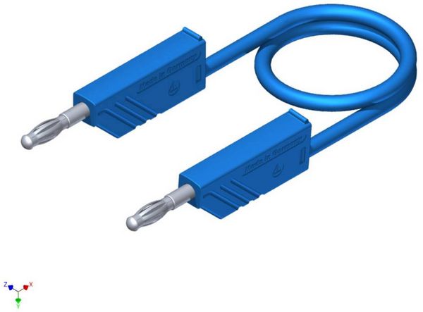 Produktbild: Hirschmann Test & Measurement CO MLN 150/2,5 Messleitung Lamellenstecker 4 mm Lamellenstecker 4 mm 1.50 m Blau 1 St.