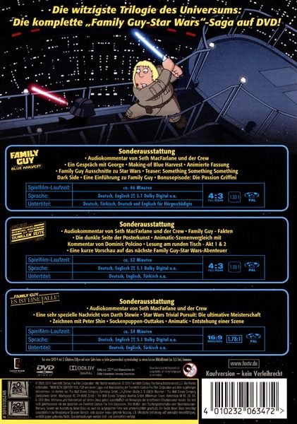 Produktbild: Family Guy - Pelzvieh Trilogy [3 DVDs]