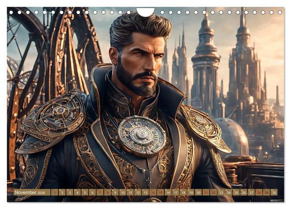 Produktbild: Steampunk - Mensch und Maschine (Wandkalender 2026 DIN A4 quer), CALVENDO Monatskalender