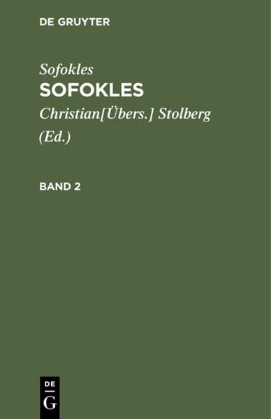 Produktbild: Sofokles. Band 2