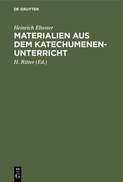 Produktbild: Materialien aus dem Katechumenen-Unterricht